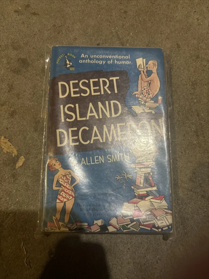 Humor Vintage Pb, Desert Island Decameron by Smith, Pocket 615, 1st 1949 Foto 1 de 1