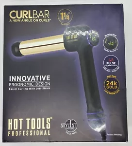 Hot Tools Arricciacapelli Professionale 1-1/4" Ferro Arricciacapelli Piastra 24K SPEDIZIONE GRATUITA a - Foto 1 di 9