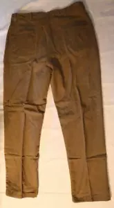 Flannel lined denim pants / khaki jeans 40XL SCANDIA WOODS 100% cotton - Picture 1 of 3