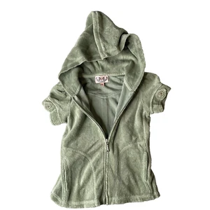 Juicy Couture rare vintage size 4 zip short sleeved hoodie - Picture 1 of 9