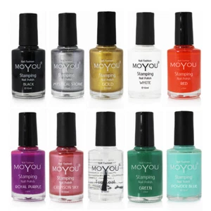 3 x Special Christmas Stamping Nail Polish MoYou Nail Art Fashion 12ml - Picture 1 of 12