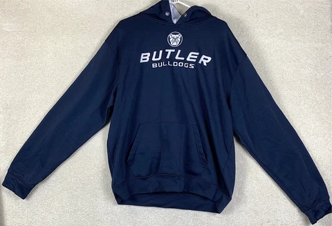Butler Bulldogs NCAA Hoodie Size 2XL Blue Adult Hooded Sweatshirt Navy Cover