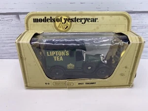 Matchbox - 1927 Talbot Van Lipton's Tea Made  in England Green 3.75” Boxed - Picture 1 of 10