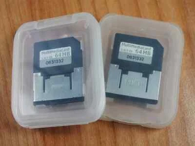 2 x 64MB MMC MULTIMEDIA CARD 0631332 With Case & SD Adapter - Image 1 of 4
