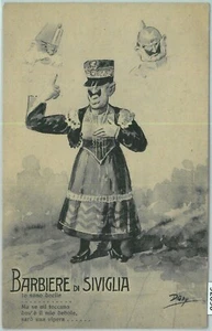 92090 - CARTOLINA d'Epoca - Militare I Guerra SATIRICA - MUSIC Barber of Seville - Picture 1 of 1