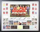 1966 11 Signed England 24 x 32 Photograph and White Card Framed Display