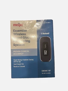 meijer essential blood glucose monitor system Kit wireless Bluetooth exp 2/2029 - Picture 1 of 5