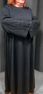 Ladies Plus Size Costume Black Dress - Picture 1 of 3