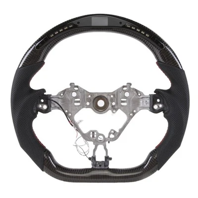 Volante LED de fibra de carbono real para Toyota 86 GR86 Subaru BRZ ZC6/ZD8 17-25 Foto 1 de 4