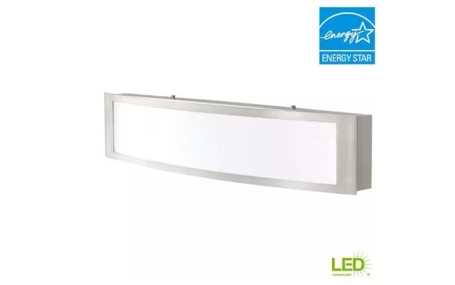 Hampton Bay Woodbury 24.5" 3000K 1680lm LED Vanity Fixture Light - Brushed Nickel