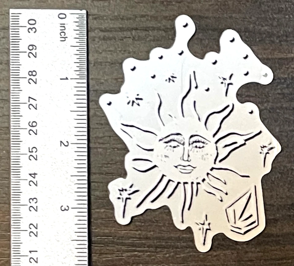 Volcom Stone Sticker 3.75 in x 3 in Black/White/Clear Skate Snow Surf Decal - Image 1 of 1