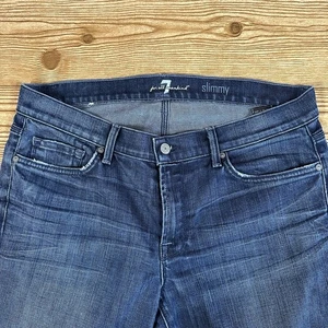 Jeans uomo 7 Seven For All Mankind SLIMMY skinny zip mosca uomo taglia 31x34 - Foto 1 di 17