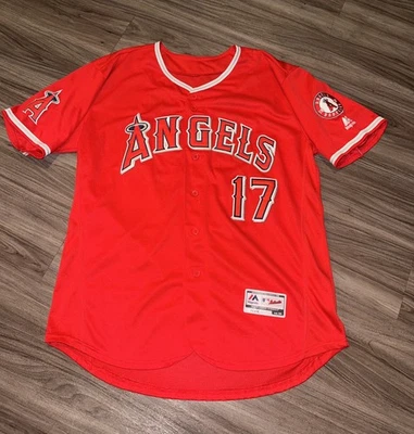 MLB SHOHEI OHTANI #17 LOS ANGELES ANGELS MAJESTIC FLEX BASE JERSEY 44 - Image 1 of 4