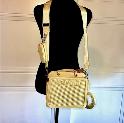 Steve Madden желтый Panna Cotta BEVELYN сумка с монета сумочки новый - Изображение 1 из 4