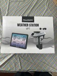 Raddy VP7 Weather Station Wireless Indoor Outdoor w/ 7.4'' Digital Color Display - Picture 1 of 3