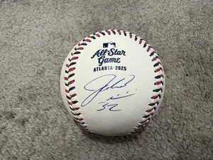 MILWAUKEE BREWERS JACOB MISIOROWSKI FIRMATO 2025 MLB ALL STAR BASEBALL PROVA COA - Foto 1 di 4