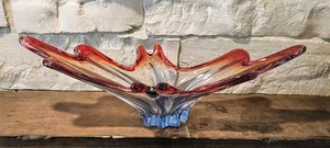 Vintage MCM Murano Large Centerpiece Bowl Made in Italy! - Picture 1 of 5