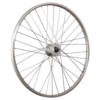 Laufrad  28 Zoll Vorderrad Hohlkammer Nabendynamo vorn Shimano DH-C3000 silber - Bild 1 von 4