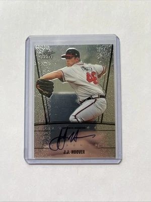 2011 Leaf Metal Draft - J.J. Hoover #AU-JJH Silver Prismatic /99 (AU, RC) - Image 1 of 2