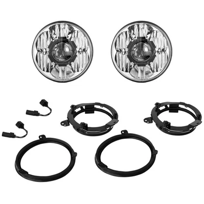 Фары головного света KC HiLiTES 42342 2 белых светодиода 7 дюймов для Wrangler / Gladiator 18–23 годов выпуска / 20–21 годов выпуска - Изображение 1 из 4