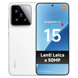 Xiaomi 15 5G Bianco 512GB Memoria 12GB Ram Display 6.36" Amoled 120Hz 50MP White - Foto 1 di 7