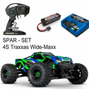 Traxxas Wide Maxx Monster Truck Green + 4S 5000 mAh Battery + Charger RTR Set - Picture 1 of 6