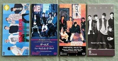 $0 SHIP! New Kids On The Block 4 x JAPAN snap pack 3 INCH CD SINGLE more liste - Image 1 of 2