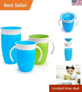 Spill-Proof Miracle 360 Cup Set: Dentist Approved for Mess-Free Drinking, 3 Pack - Picture 1 of 7