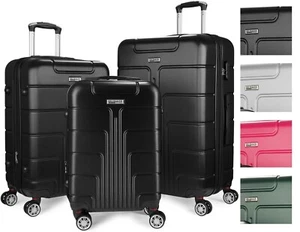 Hartschalenkoffer Reisekoffer Trolley Set 3 tlg oder einzeln M L XL 4 Rollen ABS - Bild 1 von 72
