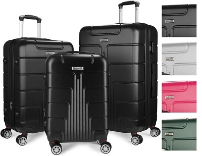 Hartschalenkoffer Reisekoffer Trolley Set 3 tlg oder einzeln M L XL 4 Rollen ABS - Bild 1 von 4