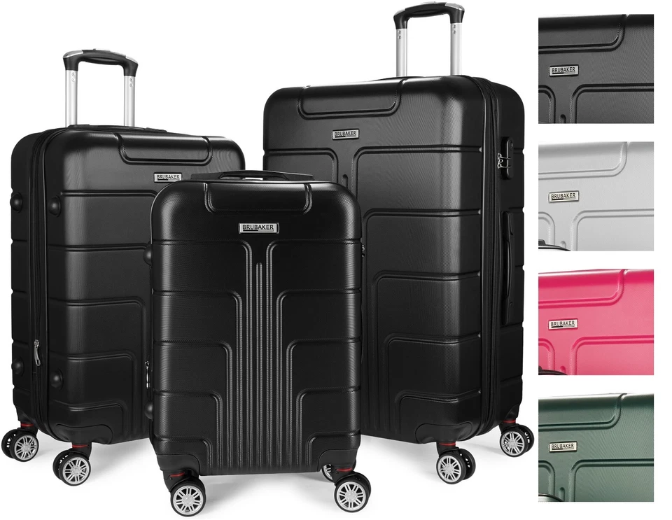 Hartschalenkoffer Reisekoffer Trolley Set 3 tlg oder einzeln M L XL 4 Rollen ABS - Bild 1 von 4