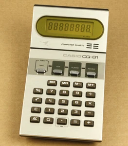 Casio CQ-81 Computer Quartz Vintage Desktop Alarm Clock Calculator Made in Japan - Picture 1 of 3