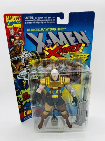 X-Men X-Force Cable Action Figure 4th Edition Air Assault ToyBiz 1994 Marvel Cover