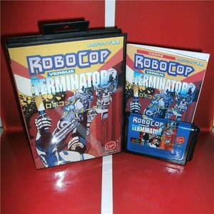 Robocop VS Terminator Japan Cover with Box and English Manual MD Mega Drive