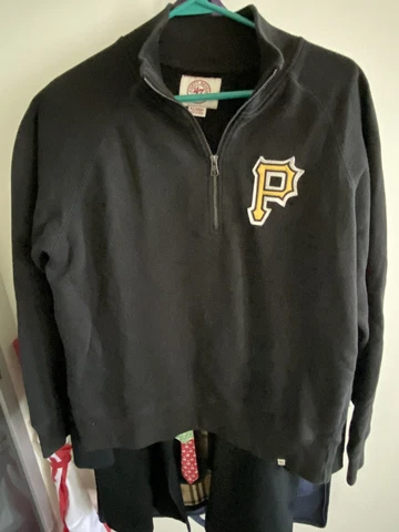 ‘47 Brand Pittsburgh Pirates 1/4 Zip Men’s Striker Sweatshirt Pullover Sz XL Cover