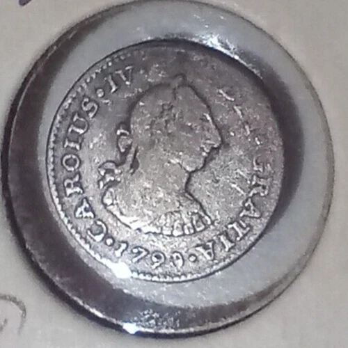 MEXICO 1/2 Real 1790 Mo FM Spanish colonial - Image 1 of 3