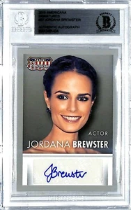 2015 Americana Signatures JORDANA BREWSTER signed Autogrammkarte Beckett BAS Slabbed - Bild 1 von 5