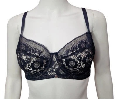Sujetador Beija London Forecast Z azul gasolina sin relleno con aros de encaje - Varias tallas Foto 1 de 4