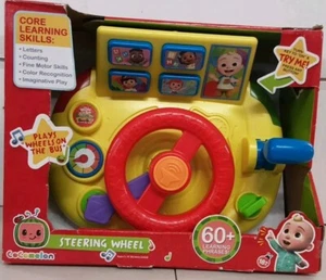 Cocomelon NEW Learning Steering Wheel Toy 60+ Phrases Lights sounds music - Picture 1 of 1