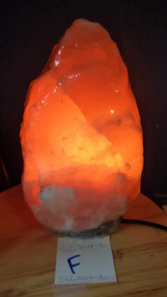 LÁMPARA DE SAL DEL HIMALAYA CRISTAL IÓNICO NATURAL #A-SLC-2 FOTOS REALES DEL ARTÍCULO Foto 1 de 1