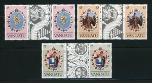 Vanuatu Complete MNH Set (Gutter Pairs) #308-310 Princess Diana Stamps - Picture 1 of 1