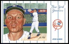 1991 Historic New York Yankees Jesse Gonder Postcard #2