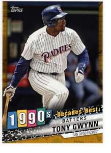 Tony Gwynn 2020 Topps Decades Best 5x7 Gold #DB-56 /10 Padres 