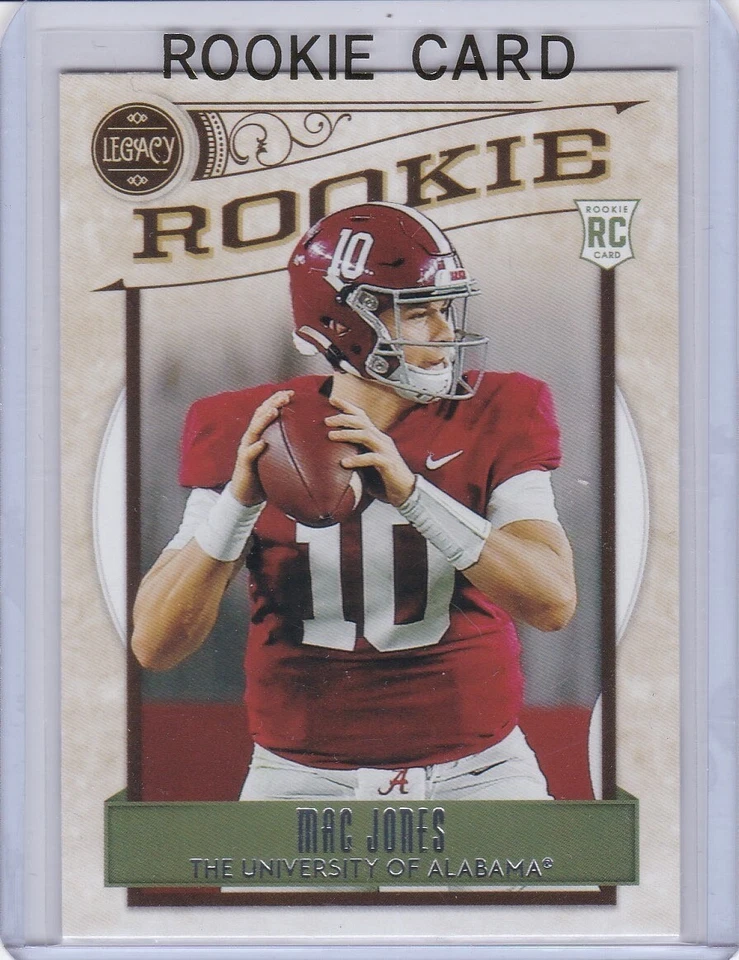 MAC JONES ROOKIE CARD 2021 Panini Legacy Football ALABAMA NEW ENGLAND PATRIOTS! - Image 1 of 2