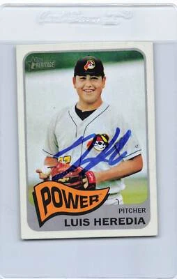 2014 Topps Heritage #25 Luis Heredia Power Signed Auto *H8426 - Image 1 of 2