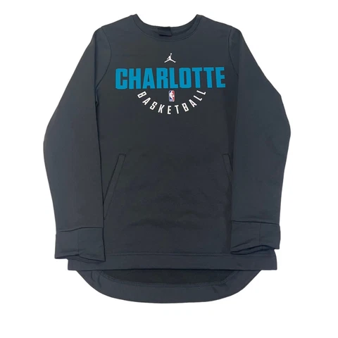 Mens Charlotte Hornets NBA Air Jordan pullover sweatshirt size medium w pockets Cover