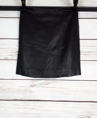 Falda Talbots Mujer 100% Cuero Muy Suave Talla 0P Marrón Recta Forrada a Lápiz  Foto 1 de 4