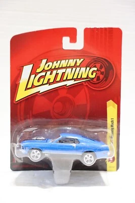 1970 FORD MUSTANG MACH 1 BLUE JOHNNY LIGHTNING RELEASE 16 - Image 1 of 2