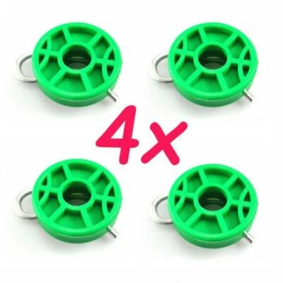 for SAAB 900 9-3 9-5 FRONT DOOR POWER WINDOW REGULATOR GUIDE ROLLER / CLIP SET - Image 1 of 4