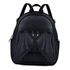 Mini Bat Purse Gothic: Leather Backpack Goth Backpack With Wings Mini Bookbags 